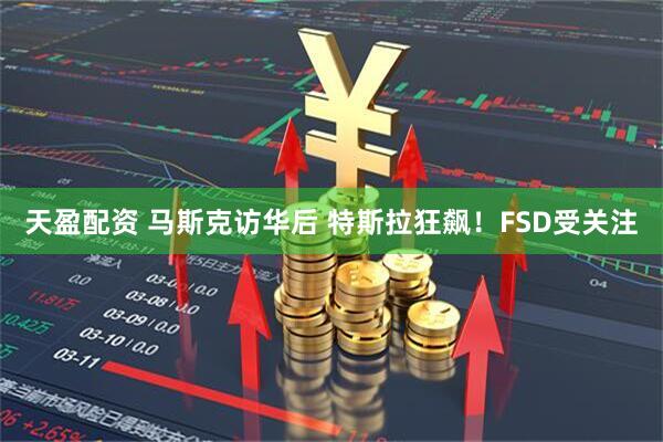 天盈配资 马斯克访华后 特斯拉狂飙！FSD受关注