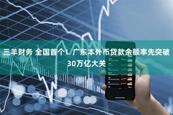 三羊财务 全国首个！广东本外币贷款余额率先突破30万亿大关
